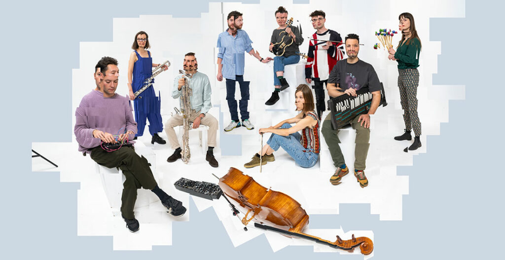 Alexander Bauer - Orgel/Keyboards Marco DöKlinger - Live-Elektronik Valerie Fritz - Violoncello Marina Iglesias - Flöten MaKhias Leboucher - Klavier/Keyboards Anna Lindenbaum - Violine/Viola Špela Mastnak - Schlagwerk Leo Morello - Violoncello Marco Sala - KlarineKen